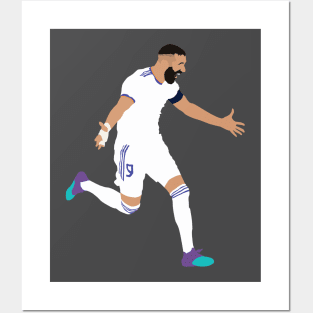 Karim Benzema Hat-trick Madrid vs PSG Posters and Art